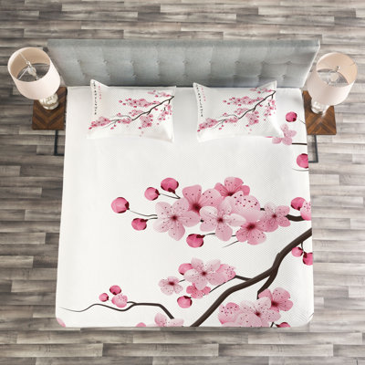 Milliron Floral Bedspread with Pillow Shams