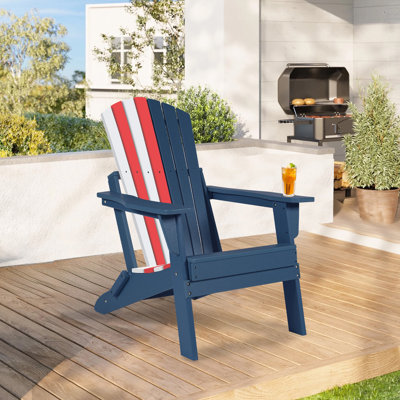 Anbut HDPE Folding Adirondack Chair