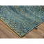 Tapis oriental bleu en laine pelucheux noué à la main 10 pi x 10 pi Kohinoor Herrita