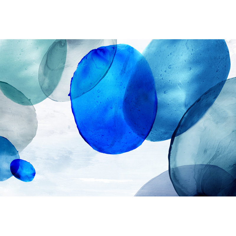 Bulles bleues, H 12 po x l 18 po
