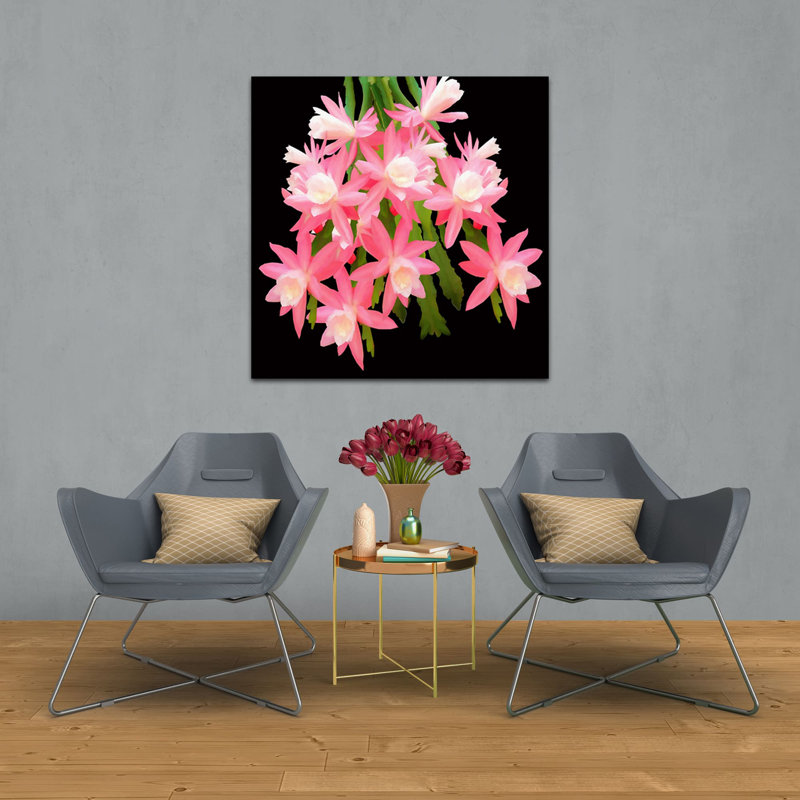 " Cactus Flowers 483 ", 36" H x 36" W x 1.5" D
