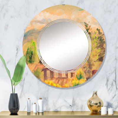 Miroir de salle de bain mural rond
