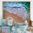 Toile avec cadre flottant or