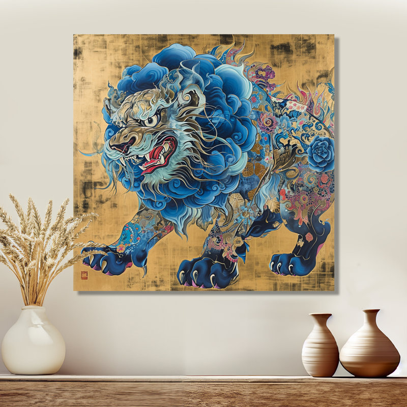 Hertog - Asian Art Wall Art, No Frame, Metal, 30" H x 30" W