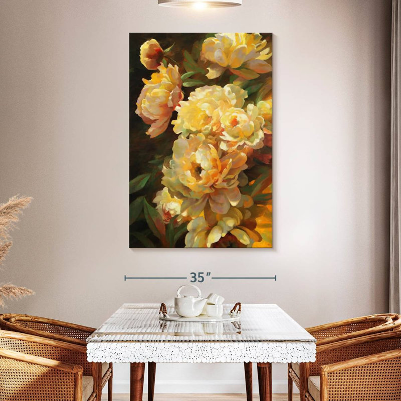 Harnek Peonies For Springtime, 51" H x 34" W