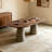 Walnut Oval Solid Wood Dining table-201392306