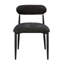 Chaise d'appoint confortable avec structure en métal robuste et revêtement en lin doux-812306884