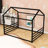 Metal Floor Bed With House-Shaped Design-41953992