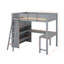 Lit mezzanine double avec bureau et tablettes-1377300920