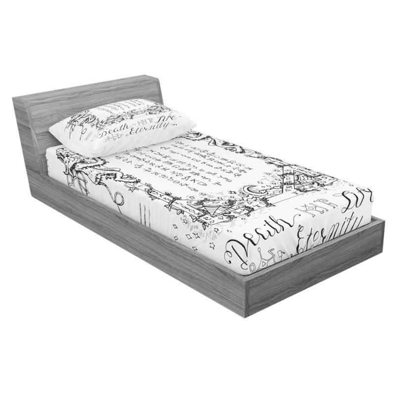 Microfiber Sheet Set, Twin Sheet Set with Fitted Sheet