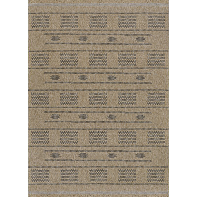 Tapis intérieur / extérieur gris anthracite Joleigha