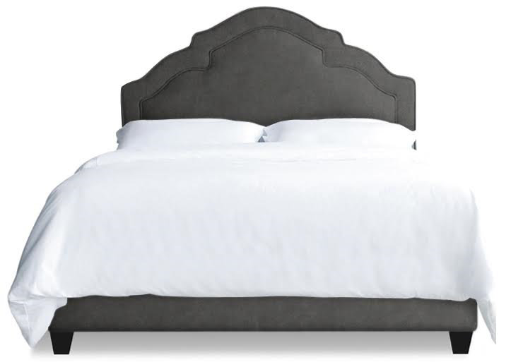 Sheila Velvet Bed, California King, Slate