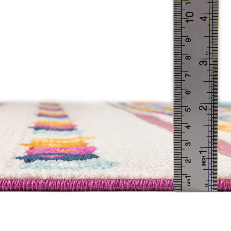 Grenz Striped Indoor / Outdoor Rug, Runner 2' x 10'