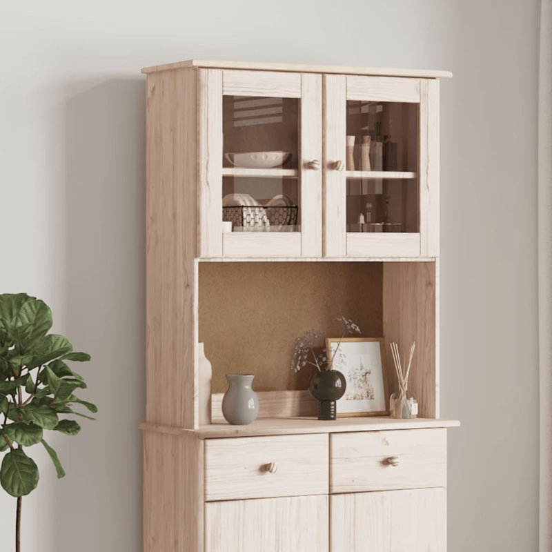 Minhazul 77cm Solid Wood Sideboard, Brown