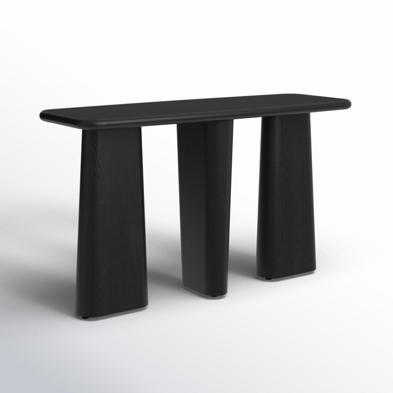 Daily 52'' Solid Wood Console Table, Black