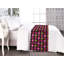 Chemin de lit Ambesonne Valentine's Dots and Hearts - rose rubis-106936764
