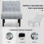 Chaise d'appoint rembourrée Abiha Canora Grey-1076409671