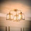 Deeric Glass Semi Flush Mount
