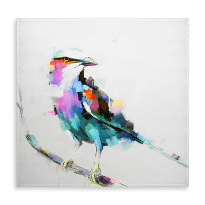 Colorful Abstract Bird on a Branch Tablecloth | Home Decor
