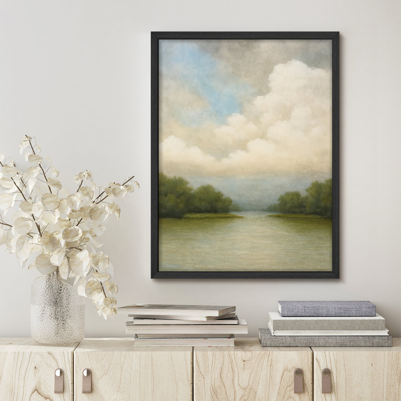 Reproduction de paysage encadrée pour la maison - 11 po x 14 po, H 14 po x l 11 po, Noir