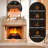 Aliff Symple Stuff 26 " W Black Electric Fireplace Insert with BTU 5120