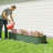 Galvanized Raised Garden Bed Kit, Metal Planter Box with Safety Edging, 76.75" x 24.5" x 11.75", Green-143258494-197957091