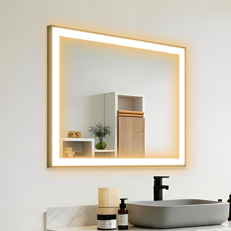 Miroir de salle de bain Sleek, 36 po x 36 po