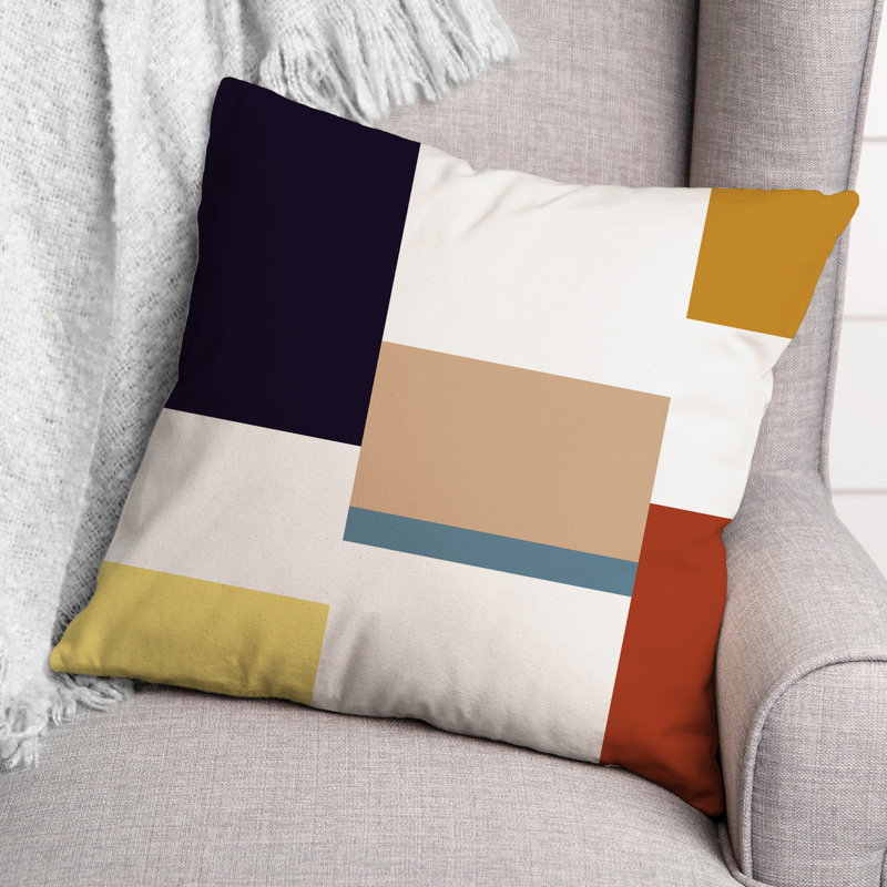 Geometric Outdoor Reversible Throw Pillow