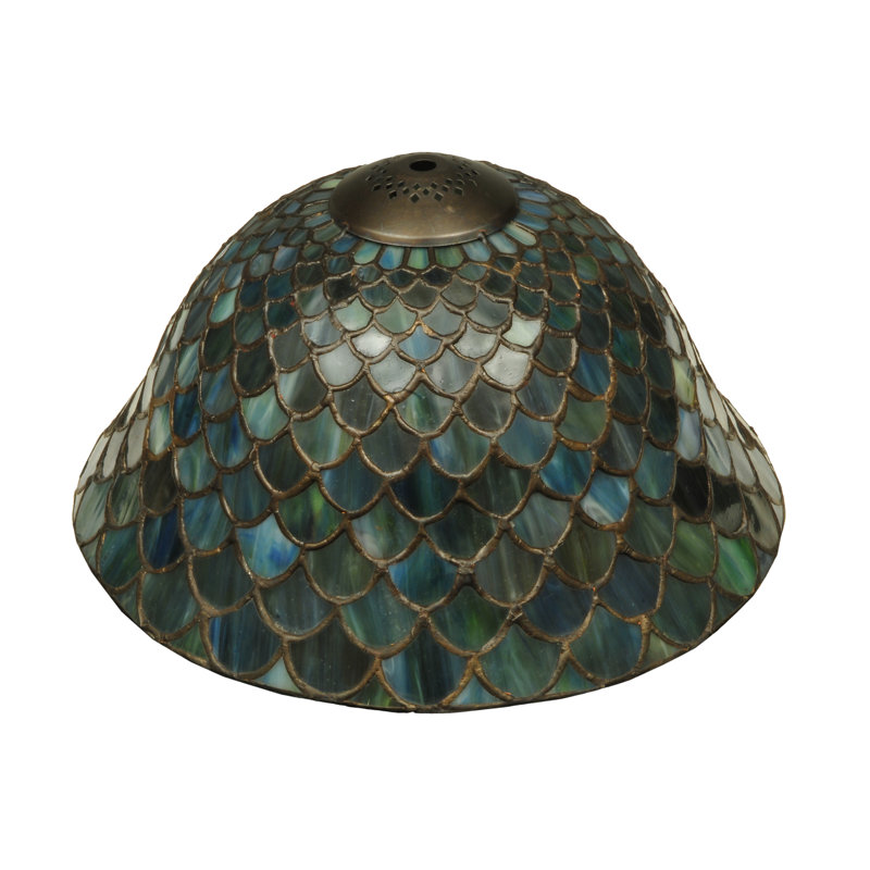 Tiffany Fishscale 3 Light Ceiling Fan Light