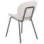 Clabe 42 cm H Faux Leather King Louis Back Side Chair in Beige
