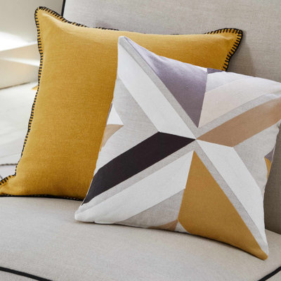 Geometric Square Throw Pillow Cover