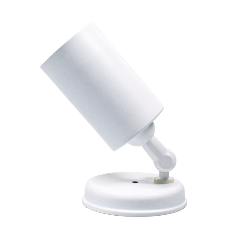 White Satin Outdoor Adjustable Bullet Security Light