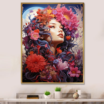 Glorious Blossoming Flower Goddess I, reproduction sur toile