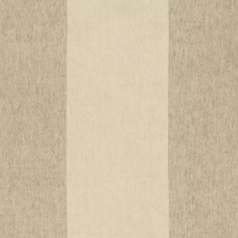 Vista Linen Stripe Casement Fabric, Taupe/Tan