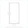 40'' W x 77'' H Framed Shower Door with Glass