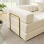 Canapé modulaire de 108 po avec méridienne en forme de L, canapé-lit désossé à assise profonde, canapés à compression en éponge sans assemblage, canapé-lit pliant moderne avec dossier amovible-823607378