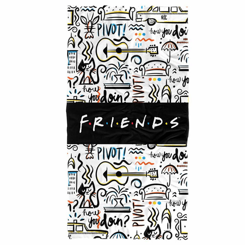 Friends Forever Beach Towel - 30x60 Inch Officially Licensed Pattern