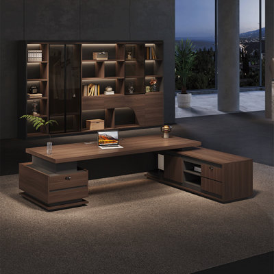 Bureau de direction en L 70,87 po