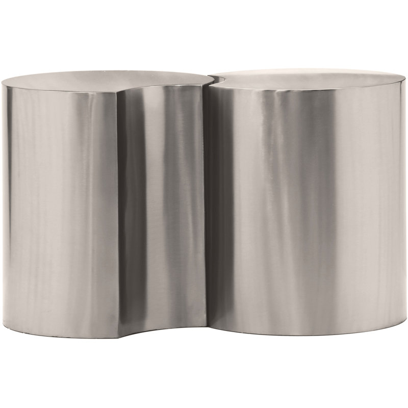 Ensemble de table de bout Ismah, H 18 po x l 30 po x P 16 po, Argent