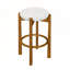 Ensemble de 4 tabourets de bar rembourrés en bois pour espaces modernes-1990209783-1990209768
