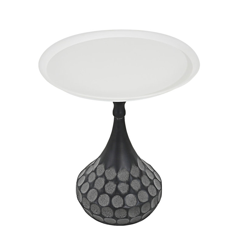 Accent Metal Coffee Table Pedestal Table