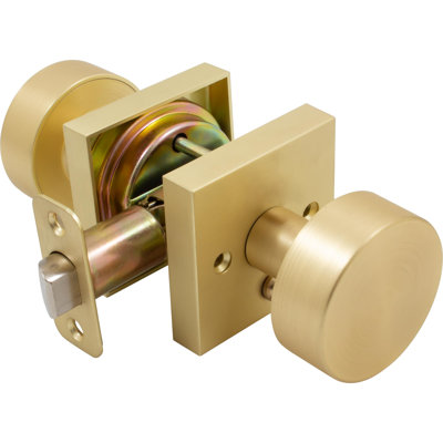 Bonn Privacy (Bed & Bath) Satin Brass Round Knob