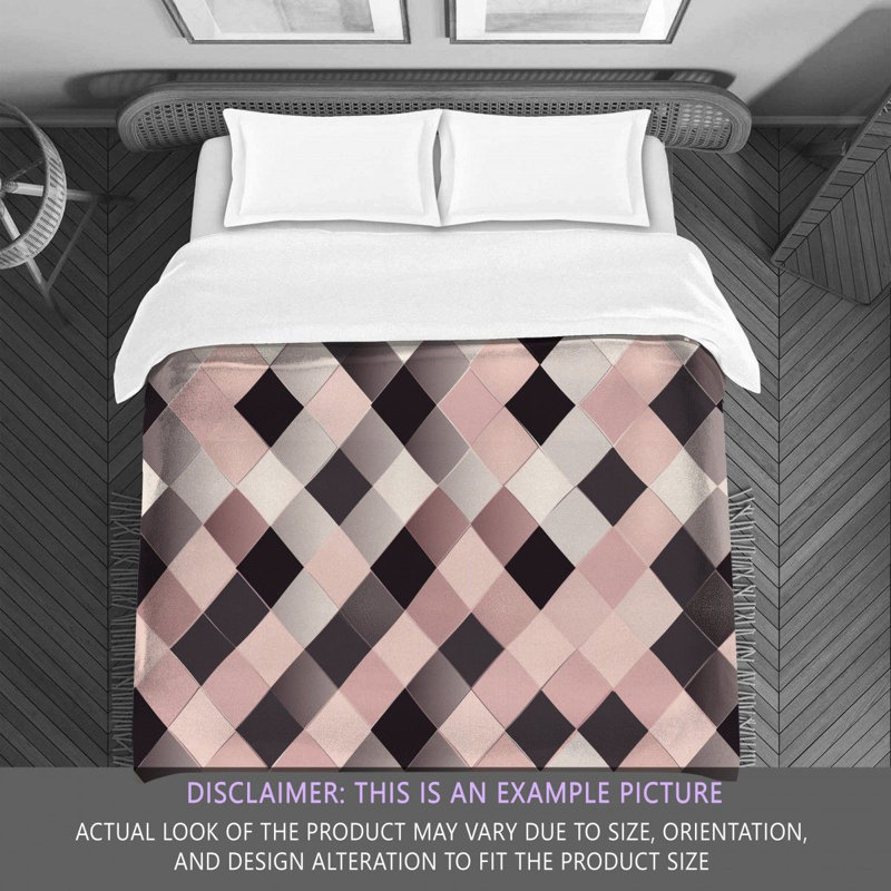  Minimalist DiamondComforter, Twin Extra Long Comforter