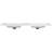 60" Resin Basin For Bathroom Vanity, With Undermount Rectangular Double Sinks, 8 Inch Faucet Holes, Vanity Top Only