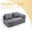 Canapé en chenille, canapé-lit modulaire minimaliste pour salon, salon et chambre à coucher-118020384