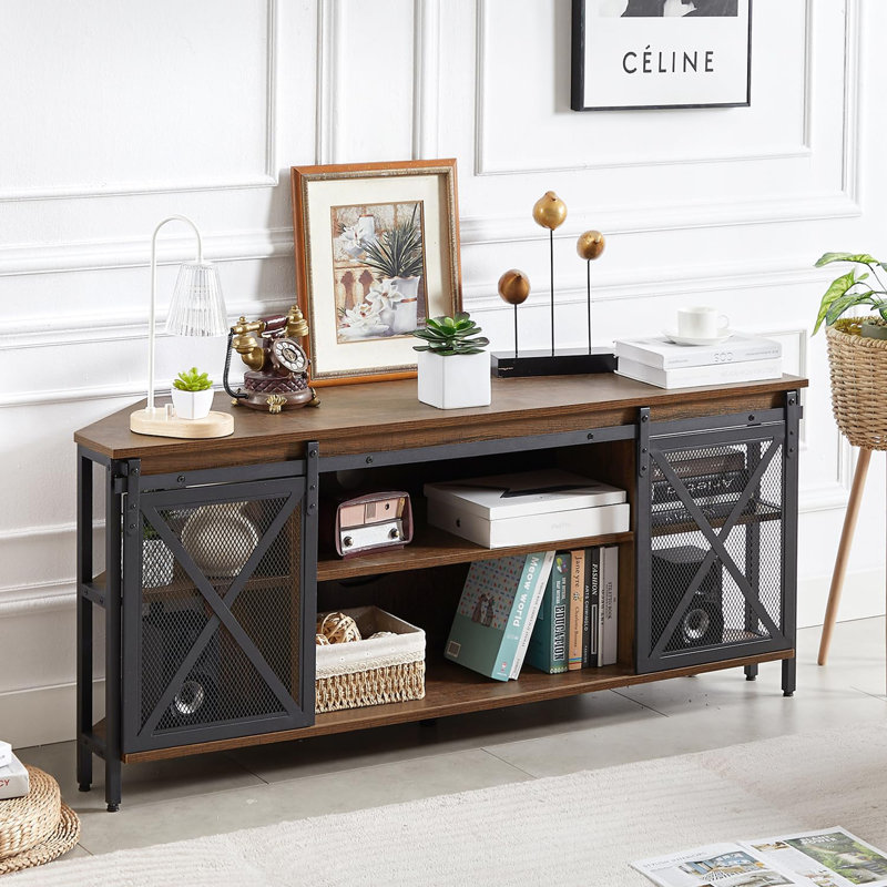 Corner TV Stand, Brown
