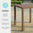 Martha Stewart Bedford All-Weather 35.5" Square Bar Height Aluminum Patio Dining Table-124405150