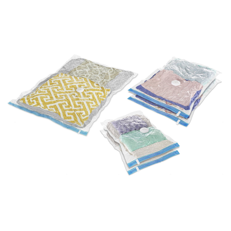 Spacemaker Vacuum Bag - Clear - Set of 5, 13.25" H x 5.88" W x 1.7" D
