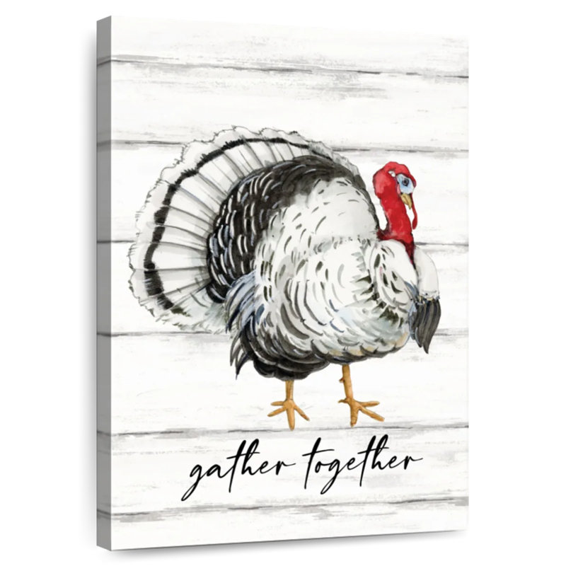 Black And White Turkey Wall Sign, 48" H x 32" W