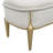 Scotts Square Chenille Accent Bench - Light Champagne